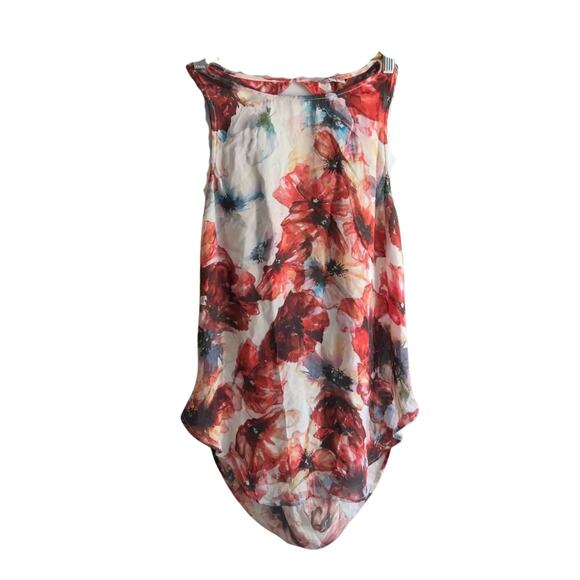 Haute Hippie Floral Silk Top, Size Medium - Picture 1 of 7